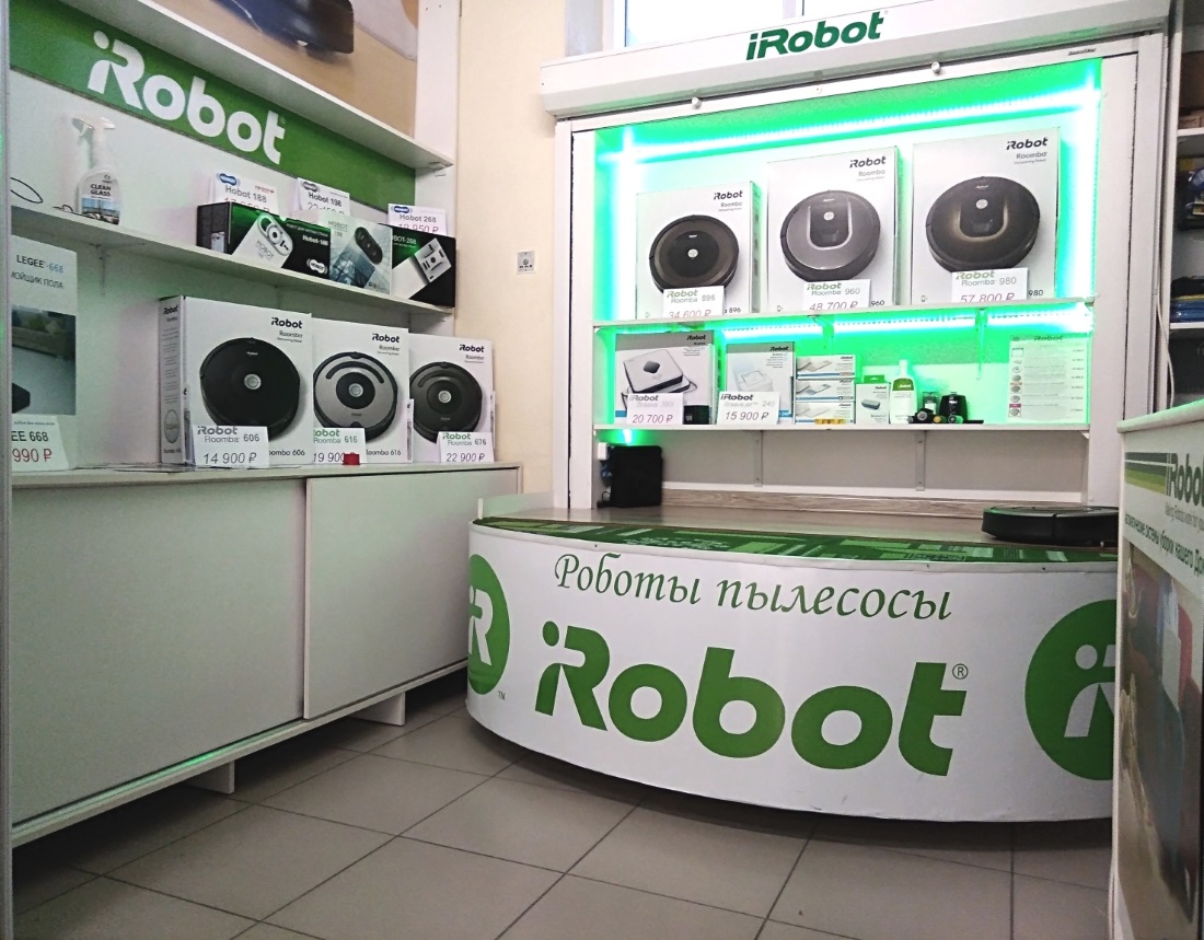 интерьер магазина IRobot